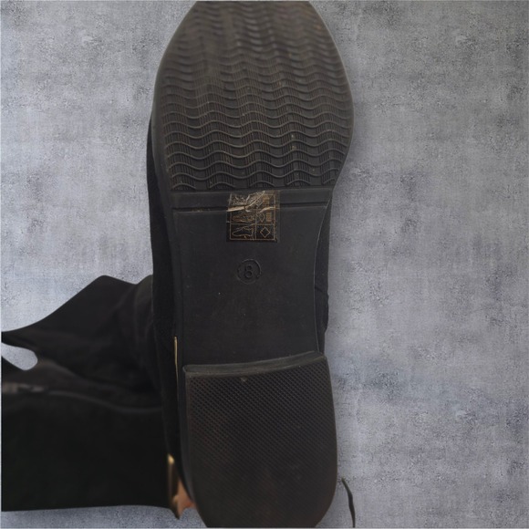 Stylish Black Over the Knee Boots - Picture 14 of 14